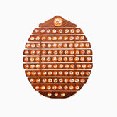 Allah Names Wooden Islamic Wall Art Brown